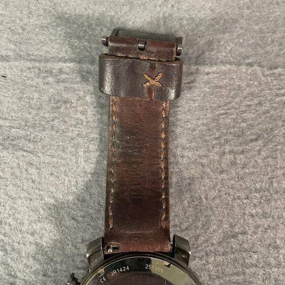 Fossil Nate Chronograph Brown Leather Men's Watch JR1424 ( NEED NEW BATTERY ) - Picture 11 of 11